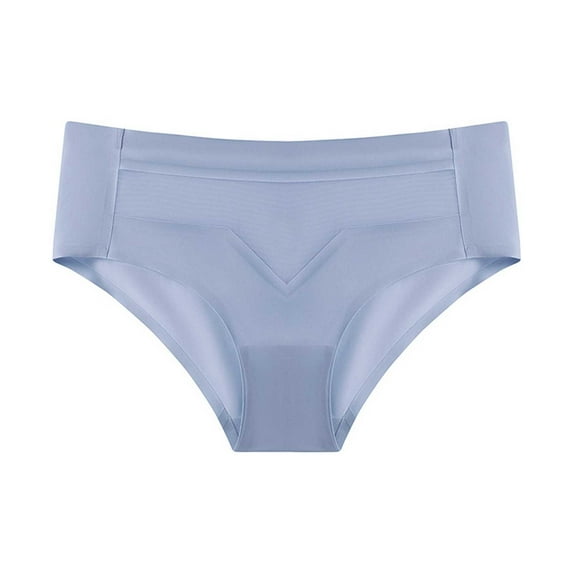 Bigersell Women's Underwear Clearance Period Panties Women Bikini Panty Style P-96 Polyester Cheeky Panties Ladies Thong Briefs High Waist Women's Panties Blue M