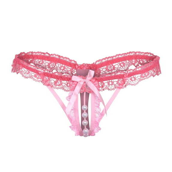 Bigersell Women's Underwear Clearance Womens Boyshorts Underwear Boyshort Thongs Panty Style P-891 Cotton Boyshort Panties Thong Bikini Briefs Mid Waist Women Cheeky Panties Pink XXL