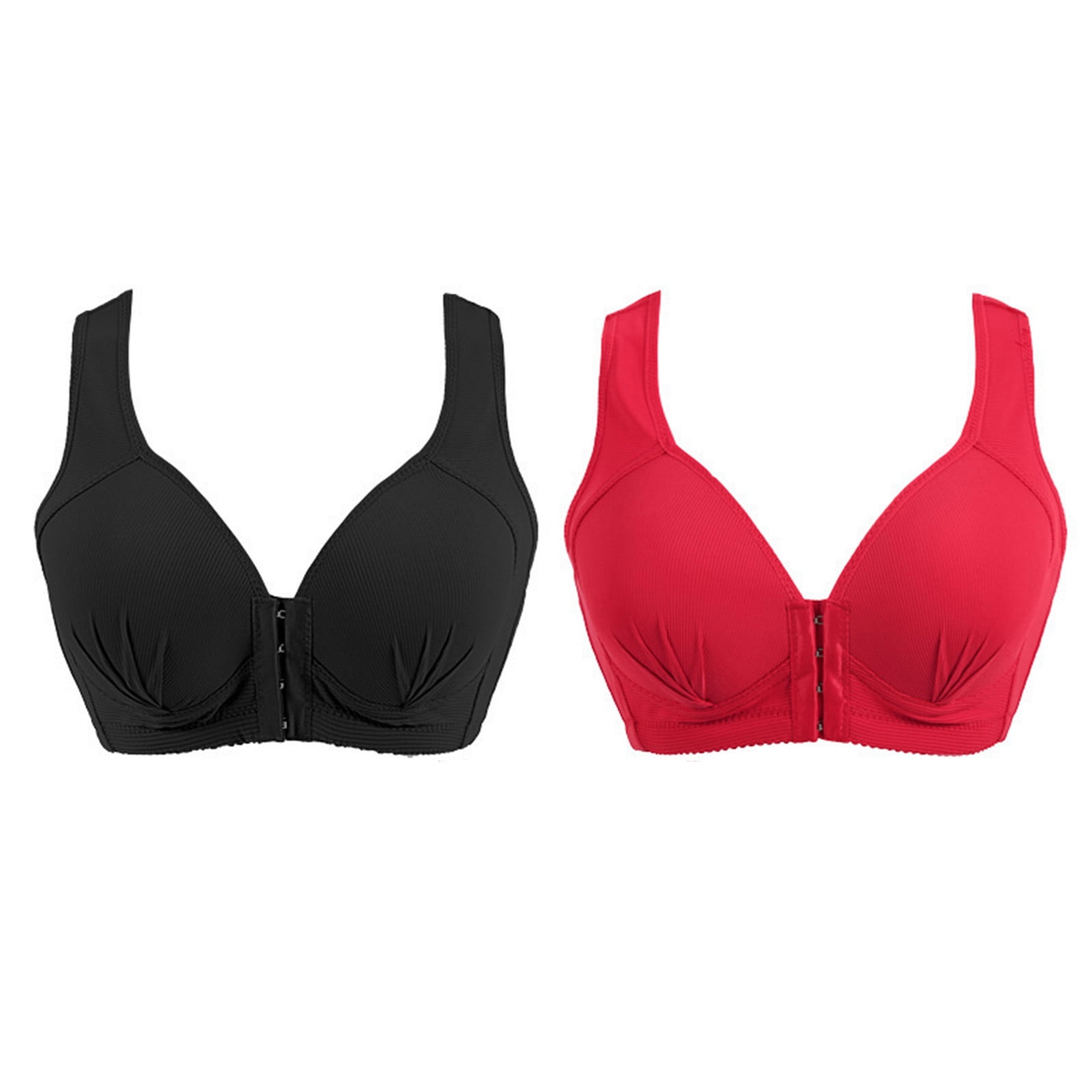 2Pieces LeeWear Everyday Use wireless non padded t-shirt bra cotton spandex  Red Black Apricot Pink color comfortable lingerie Women's Love The Lift  Push Up & in Demi Bra Everyday 01_06_06BR22105_Qty02
