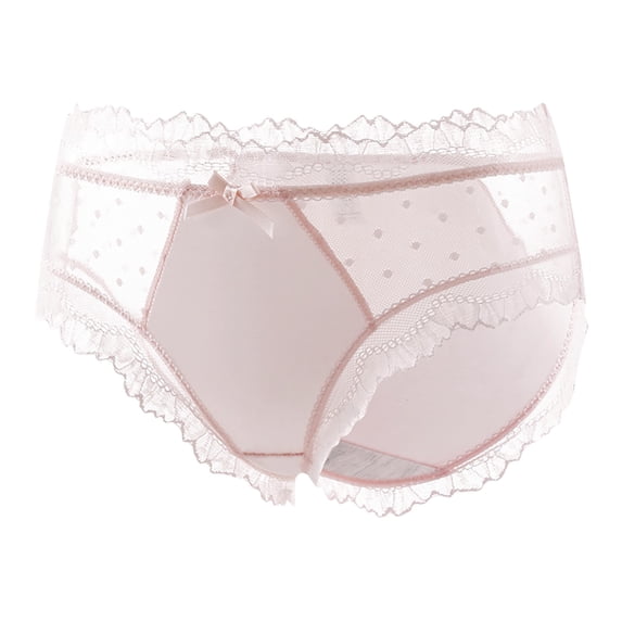 Bigersell Womens Bikini Underwear Clearance Thong Underwear Women Boy Shorts Panty Style P-1920 Cotton Plus Size Panties Seamless Thong Briefs Mid Waist Women's Bikini Panties Pink XL