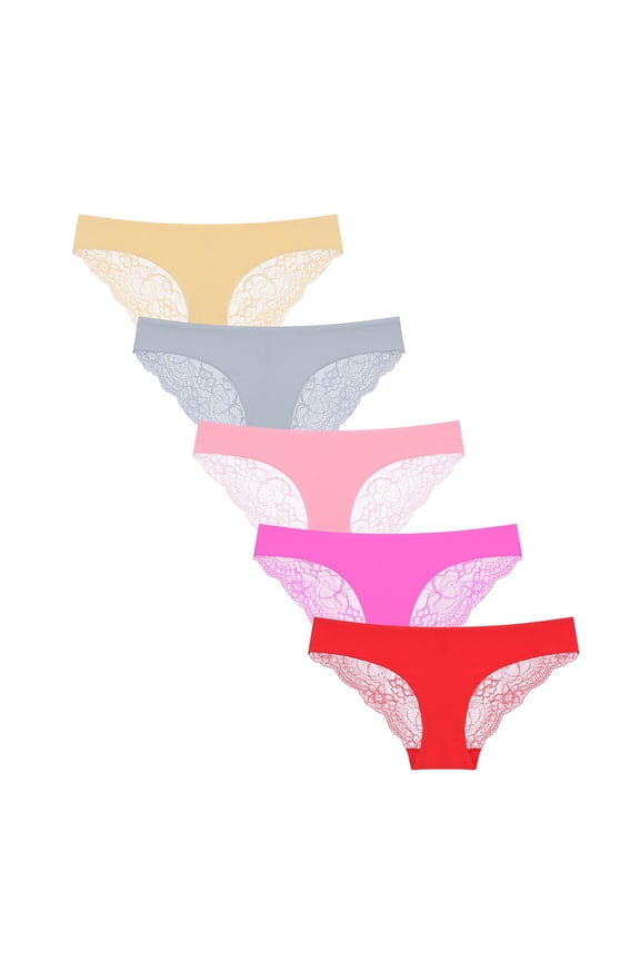 Womens Bikini Underwear Clearance Womens Underwear Thong Boy Shorts Panty Style P-171 Cotton Plus Size Panties Cotton Thongs Ladies Briefs Women's Panties Multicolor S