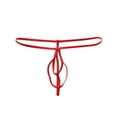 thumbnail image 1 of Bigersell Womens Boxers Underwear Clearance High Waisted Thong Underwear G-Strings Panty Style P-196 Nylon Brief Panties Ladies Thong Briefs Mid Waist Women's Bikini Panties Red One Size, 1 of 7