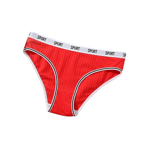Bigersell Womens Boy Shorts Underwear Clearance Shaping Underwear Women G-Strings Panty Style P-653 Nylon Period Panties Cotton Thong Briefs Mid Waist Women's Bikini Panties Red L