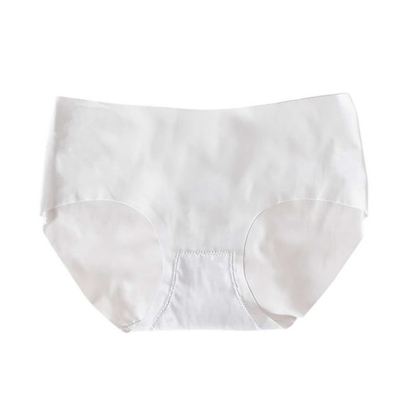 Bigersell Womens Boyshorts Underwear Clearance Lace Underwear Period Panty Style P-945 Spandex Shaping Panties Ladies Thongs Briefs High Waist Women's Panties White M