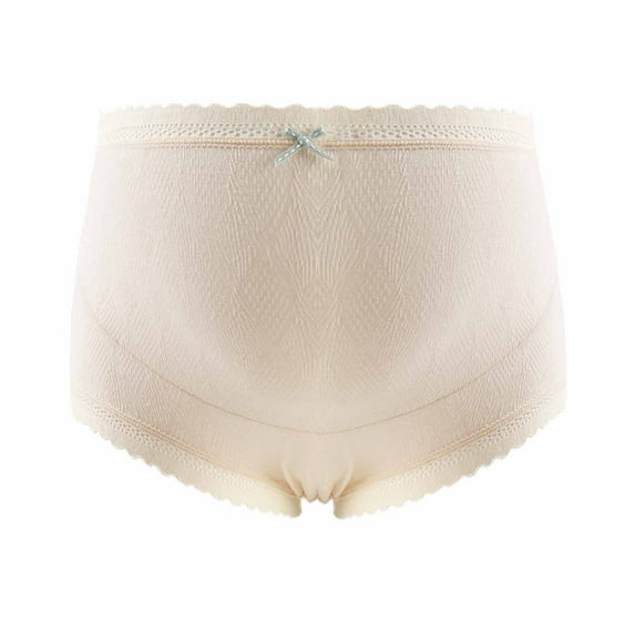 Bigersell Womens Boyshorts Underwear Clearance Open Crotch Panties Tangas Panty Style P-822 Spandex Thong Panties Plus Size Thongs Ladies Briefs High Waist Women's Panties Beige L