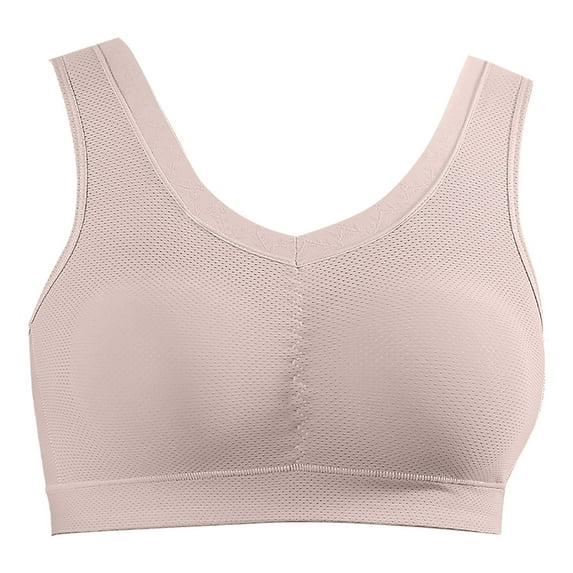 Bigersell Womens Bras New Ladies Seamless Comfortable No Underwire Breathable Gathering Bra Woman Underwear Full-Figure Bra Style F-167 Khaki 3XL