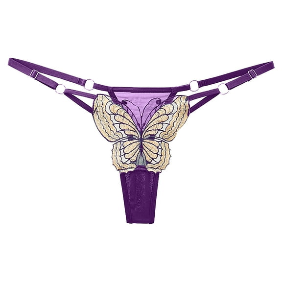 Bigersell Womens Briefs Clearance Cotton Womens Underwear Bikini Panty Style P-600 Spandex Shaping Panties Thongs Briefs High Waist Women's Bikini Panties Purple One Size