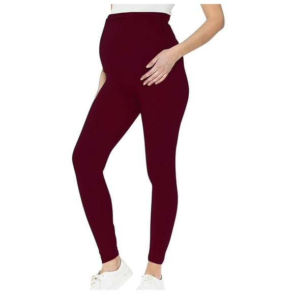 Bigersell Womens Capris for Summer Women's Fashion Casual Temperament Solid Micro Pull Slim Flare Trousers Pants Wine xxl