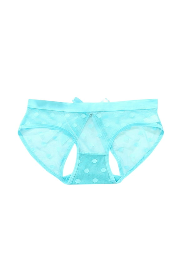 Womens Cheeky Panties Clearance Period Underwear Women Plus Size G-Strings Panty Style P-370 Nylon Brief Panties Thong Bikini Sets Ladies Briefs Mid Waist Women's Panties Sky Blue One Size