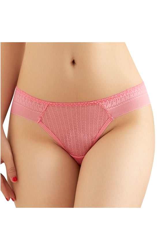 Womens Cheeky Underwear Clearance Shaping Underwear Women Boyshort Thongs Panty Style P-1489 Cotton Boyshort Panties G String Thong Briefs Mid Waist Women Cheeky Panties Red-A S