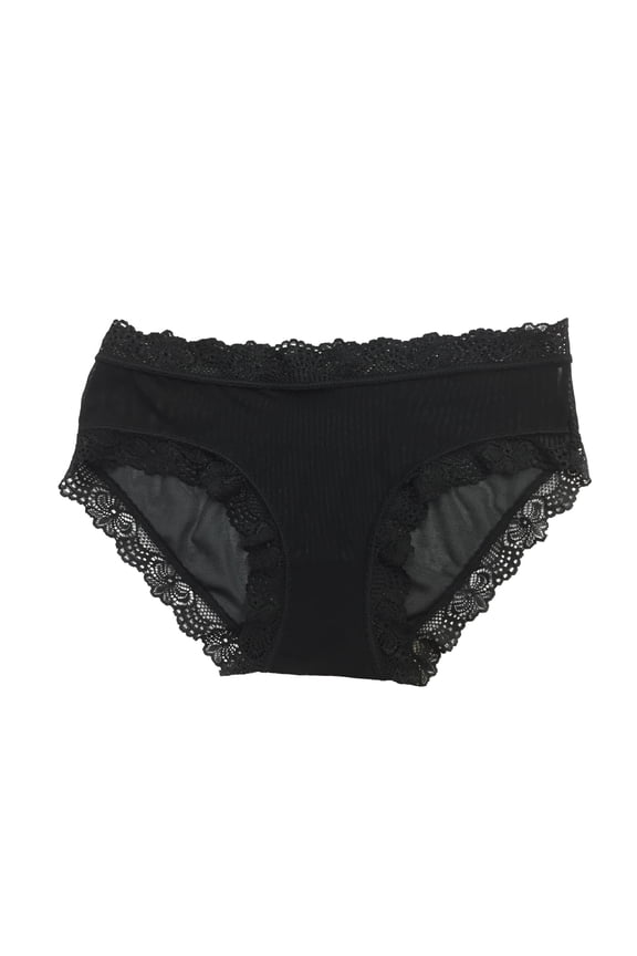 Womens Cotton Underwear Clearance Sheer Panties Thong Panty Style P-295 Nylon Brief Panties Ladies Cotton Thongs Briefs Mid Waist Women's Briefs Black One Size
