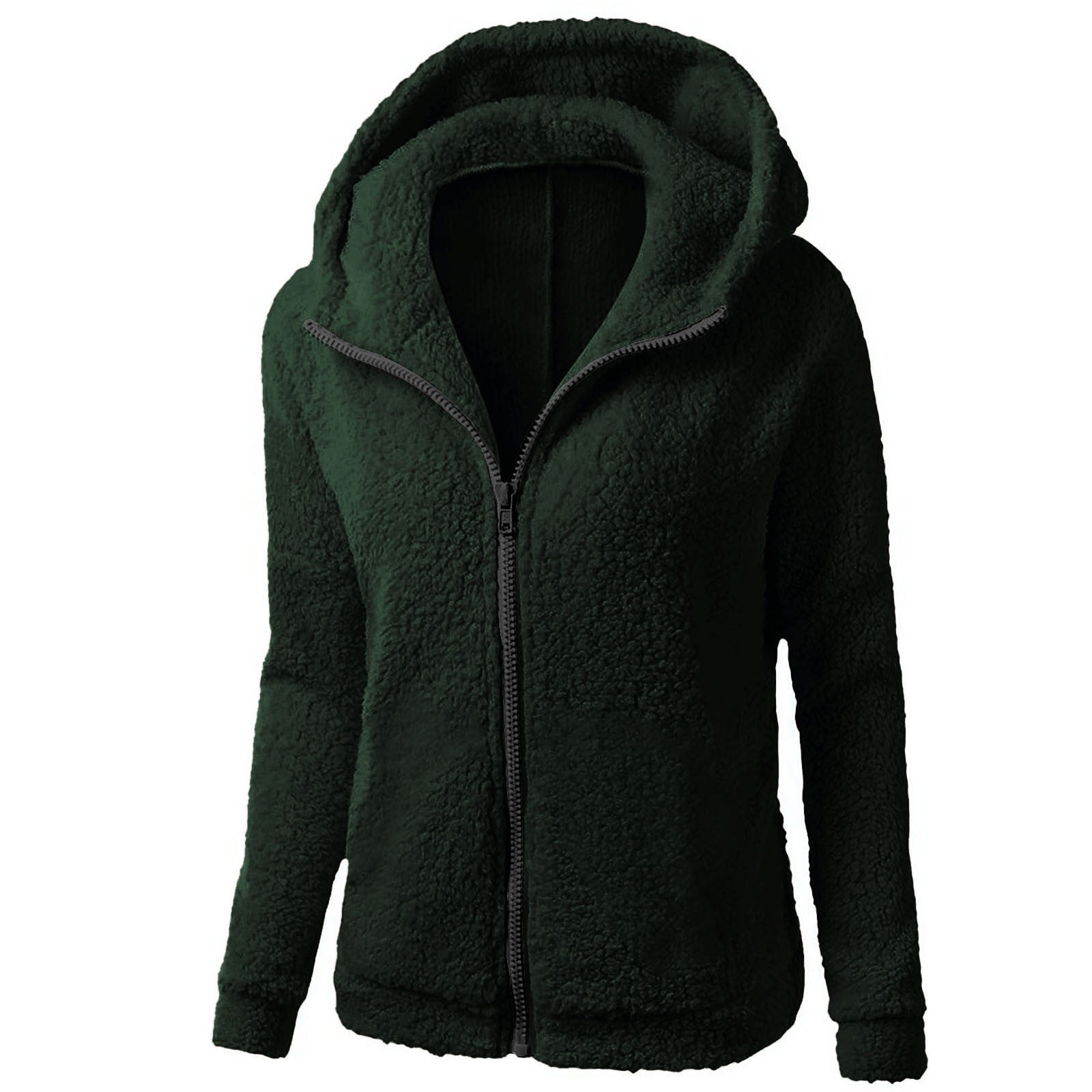 Evelin LEE Women's Striped Hooded Cardigan - Zipper Front Long Sleeve Sweatshirt Coat Outwear - View #4