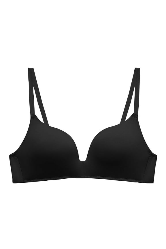 Womens Padded Bra New Women's Bra Wire Underwear Bra Everyday Small Cup Underwear Bralette Bra Style F-772 Black M