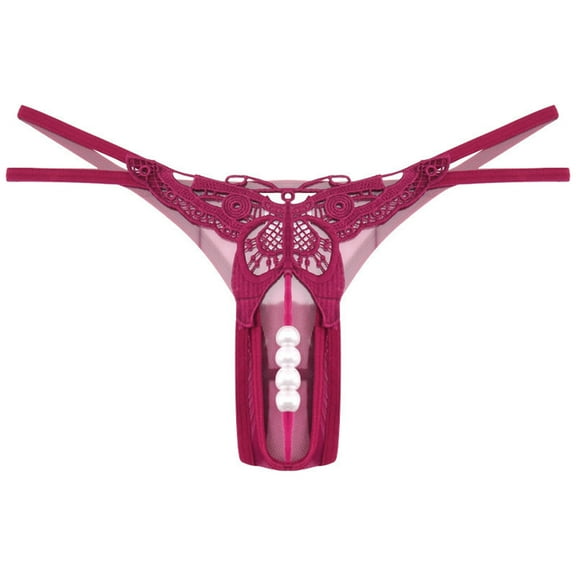 Bigersell Womens Panties Seamless Clearance Lace Panties Women Boyshort Thongs Panty Style P-591 Cotton Plus Size Panties G String Thong Briefs Mid Waist Women Cheeky Panties Wine One Size