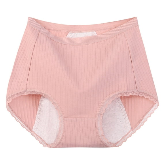 Bigersell Womens Seamless Underwear Clearance Leakproof Underwear Women Briefs Panty Style P-1564 Polyester Bikini Panties Ladies Thongs Briefs High Waist Women's Panties Pink 3Xl