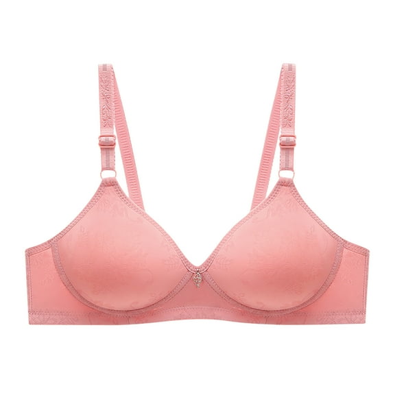 Bigersell Womens' Sports Bra Longline Sale Yoga Bra for Women Push-Up Bra Style R367 V-Neck Seamless Bras Hook and Eye Bra Closure Women Size Tank Tops with Bra Pink L