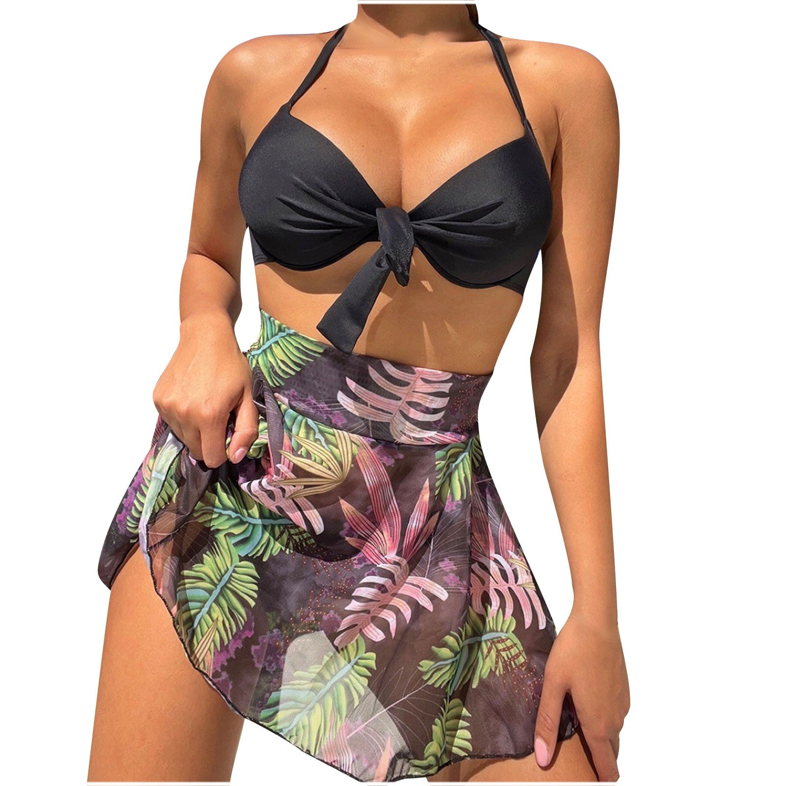 Bigersell Womens Two Piece Swimsuits with Skirt Summer Monokini Bathing