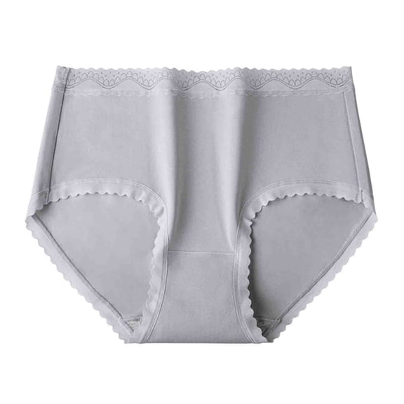 Bigersell Womens Underwear Bikini Clearance Women's Panties Thong Panty Style P-1001 Nylon Brief Panties Cotton Thongs Briefs Mid Waist Women's Briefs Gray XL