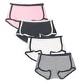 thumbnail image 1 of Bigersell Womens Underwear Boyshorts Clearance Woman Underwear Cotton Bikini Panty Style P-161 Polyester Bikini Panties Ladies Thong Underwear Briefs High Waist Women's Panties White L, 1 of 8
