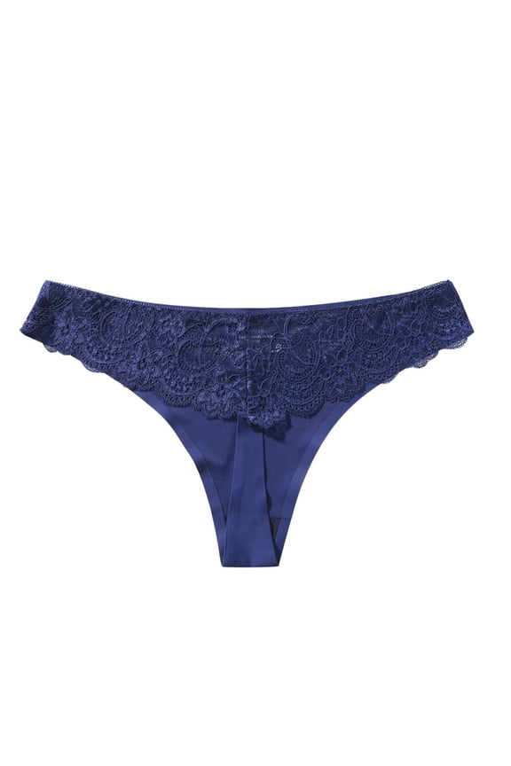 Womens Underwear Cotton Clearance Thong Panties Cheeky Panty Style P-483 Nylon Period Panties Lace Thong Briefs Mid Waist Women Cheeky Panties Blue XXL