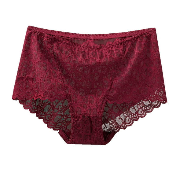 Bigersell Womens Underwear Seamless Clearance Seamless Underwear Women Boy Shorts Panty Style P-1674 Cotton Boyshort Panties Cotton Thongs Ladies Briefs Mid Waist Women's Bikini Panties Wine XL