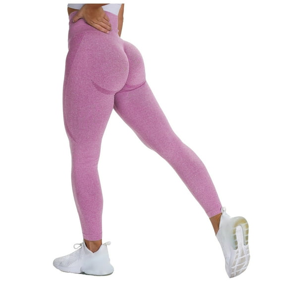 Bigersell Womens Winter Yoga Pants Yoga Full Length Pants Women's Pure Color Hip-lifting Sports Fitness Running High-waist Yoga Pants Distressed Yoga Pants for Ladies