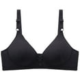 thumbnail image 1 of Bigersell Workout Bras Cheap Girls Bras Bra for Women Soft Bra Style R-562 Cotton Sports Bras for Women Sports Bras Female Full-Coverage Bra Hook & Eye Bra Closure Black M, 1 of 3