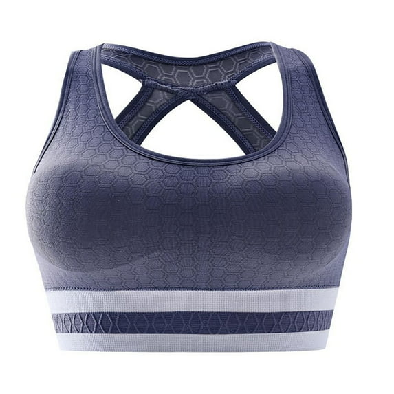 Bigersell Workout Sports Bras for Women V-Neck Wire-Free Bra Support Women Women Bralette No Underwire Bra Style R-113 Basic Bra Strap Nylon Full-Coverage Everyday Bras Underwear Dark Gray One Size
