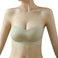 thumbnail image 1 of Bigersell Yoga Bra Women Bra Wire Free Underwear 1 Piece Bra Everyday Underwear Wrap Chest without Underwire Bras Regular Size Strappy Bra, Style 14516, Green 36B, 1 of 8