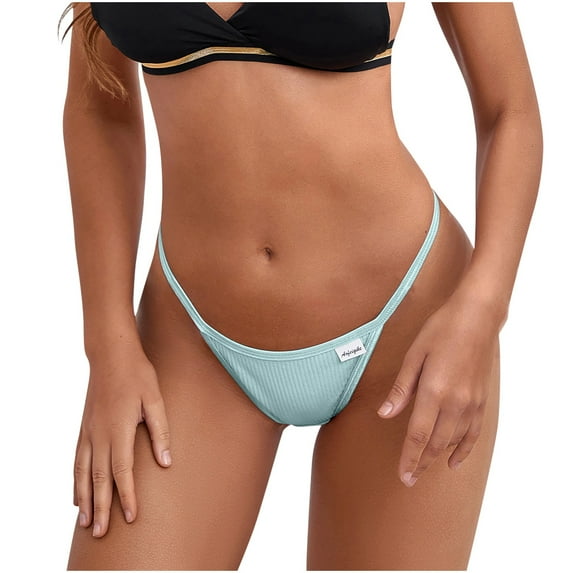Bigersell Bikini Underwear for Women Clearance Cotton Briefs Women Cheeky Panty Style P-1206 Nylon Period Panties Thong Bikini Briefs Mid Waist Women Cheeky Panties Light Blue L