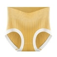 thumbnail image 1 of Bigersell Briefs for Women Clearance Womens Boy Shorts Underwear Boy Shorts Panty Style P-1224 Cotton Plus Size Panties Thong Bikini Sets Ladies Briefs Mid Waist Women's Bikini Panties Yellow M, 1 of 3