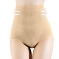 thumbnail image 1 of Bigersell Cotton Bikini Underwear Women Clearance Cotton Underwear Women Cheeky Panty Style P-1046 Nylon Period Panties Thong Briefs Mid Waist Women Cheeky Panties Beige One Size, 1 of 6