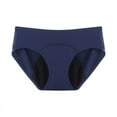 thumbnail image 1 of Bigersell Cotton Boyshort Underwear for Women Clearance Cotton Underwear Women Bikini Panty Style P-1602 Spandex Shaping Panties Lace Thongs Ladies Briefs High Waist Women's Panties Dark Blue 5Xl, 1 of 3