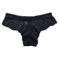 thumbnail image 1 of Bigersell Cotton Boyshort Underwear for Women Clearance Period Underwear Briefs Panty Style P-449 Polyester Cheeky Panties G String Thongs Ladies Briefs High Waist Women's Panties Black M, 1 of 3