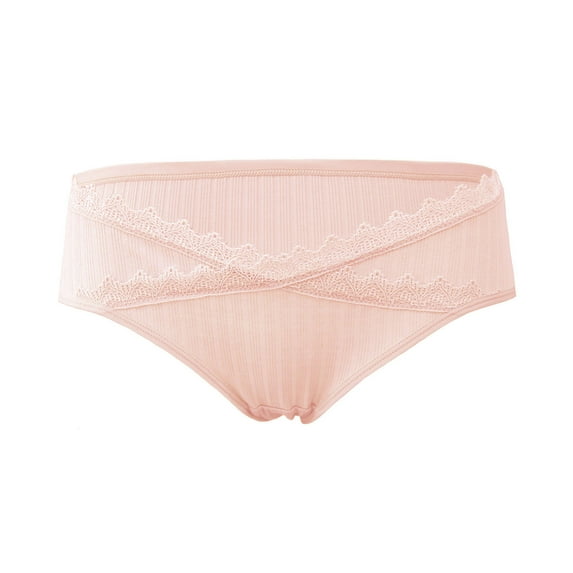 Bigersell Cotton Panties Clearance Ladies Underwear Panties Cotton Tangas Panty Style P-1746 Spandex Shaping Panties No Show Thongs Ladies Briefs High Waist Women's Panties Pink M