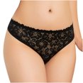thumbnail image 1 of Bigersell Crotchless Panties Clearance Plus Size Period Underwear Tangas Panty Style P-1493 Spandex Shaping Panties No Show Thongs Ladies Briefs High Waist Women's Panties Black L, 1 of 8