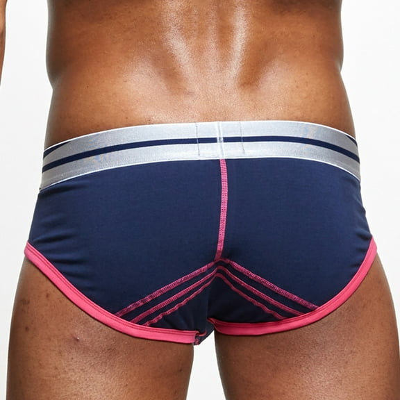 Bigersell Crotchless Panties Clearance Womens Underwear Seamless Thong Panty Style P-471 Nylon Brief Panties Thong Panties Briefs Mid Waist Women's Briefs Navy M