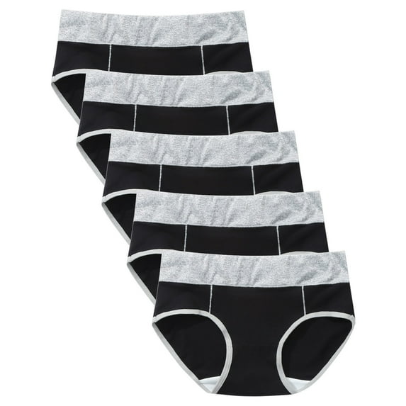 Bigersell Crotchless Underwear Clearance Cotton Boyshort Underwear Women Bikini Panty Style P-1273 Spandex Thong Panties Cotton Thong Underwear Ladies Briefs High Waist Women's Panties Black 5Xl