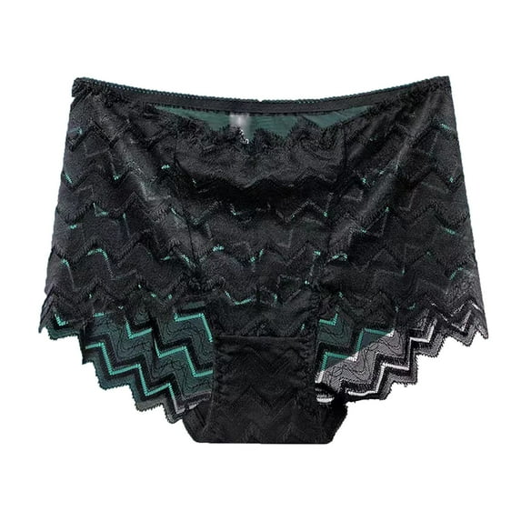 Bigersell Crotchless Underwear Clearance Cotton Underwear Women Bikini Panty Style P-1679 Polyester Bikini Panties Seamless Thongs Ladies Briefs High Waist Women's Panties Black L