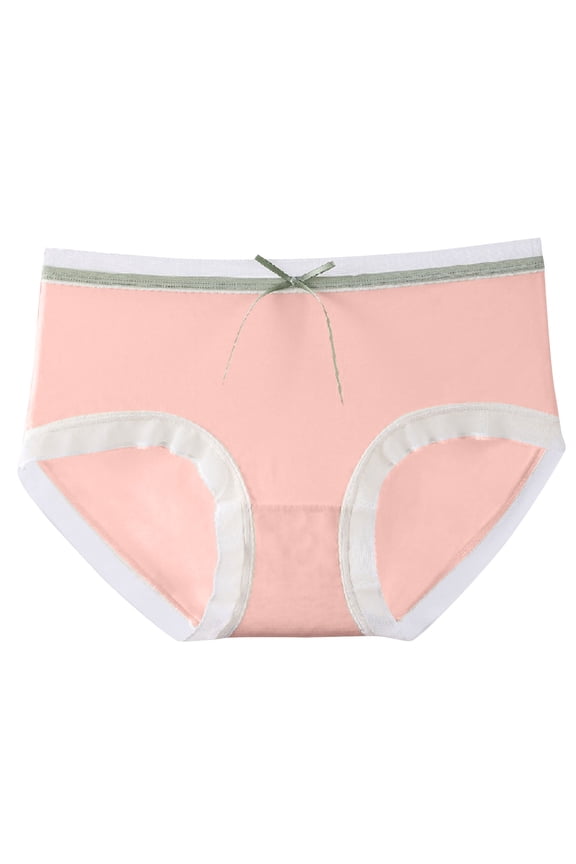 High Waisted Thong Underwear Clearance Workout Underwear Women G-Strings Panty Style P-896 Nylon Brief Panties Thong Bikini Sets Ladies Briefs Mid Waist Women's Bikini Panties Hot Pink M