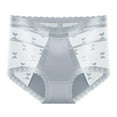 thumbnail image 1 of Bigersell High Waisted Underwear Clearance Ladies Panties Tangas Panty Style P-1212 Spandex Shaping Panties Ladies Thong Underwear Briefs High Waist Women's Panties Gray L, 1 of 2
