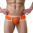 thumbnail image 1 of Bigersell Lace Panties Clearance Ladies Panties High Cut Panty Style P-841 Cotton Plus Size Panties Thongs Ladies High Waist Briefs Mid Waist Women's Briefs Orange XL, 1 of 3