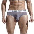 thumbnail image 1 of Bigersell Lace Underwear for Women Clearance Seamless Cheeky Underwear Women Tangas Panty Style P-1803 Spandex Thong Panties Ladies Thong Underwear Briefs High Waist Women's Panties Gray XL, 1 of 6