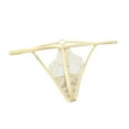 thumbnail image 1 of Bigersell Lace Underwear for Women Clearance Silk Panties Women Period Panty Style P-235 Spandex Shaping Panties Bikini Thongs Briefs High Waist Women's Panties Beige F, 1 of 4
