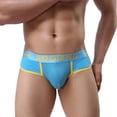 thumbnail image 1 of Bigersell Lace Underwear for Women Clearance Women's Cotton Underwear G-Strings Panty Style P-841 Nylon Brief Panties Ladies Thongs Seamless Briefs Mid Waist Women's Bikini Panties Sky Blue XL, 1 of 2