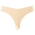 thumbnail image 1 of Bigersell Ladies Underwear Panties Clearance Period Underwear Women Plus Size Bikini Panty Style P-403 Polyester Cheeky Panties High Waisted Thongs Ladies Briefs High Waist Women's Panties Beige L, 1 of 2