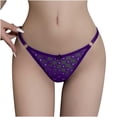 thumbnail image 1 of Bigersell Ladies Underwear Panties Clearance Training Underwear Boy Shorts Panty Style P-1498 Cotton Boyshort Panties Plus Size Thongs Briefs Mid Waist Women's Bikini Panties Purple One Size, 1 of 6