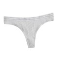 thumbnail image 1 of Bigersell Ladies Underwear Panties Cotton Clearance Plus Size Underwear Women Bikini Panty Style P-1010 Polyester Bikini Panties Seamless Thongs Ladies Briefs High Waist Women's Panties Gray L, 1 of 4