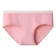 thumbnail image 1 of Bigersell Lingerie Underwear Clearance Womens Underwear High Waist Bikini Panty Style P-1005 Polyester Bikini Panties No Show Thongs Ladies Briefs High Waist Women's Panties Pink M, 1 of 2