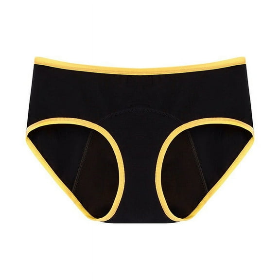 Bigersell Padded Underwear for Women Clearance Thermal Underwear Briefs Panty Style P-1592 Polyester Cheeky Panties High Waisted Thong Underwear Briefs High Waist Women's Panties Yellow L